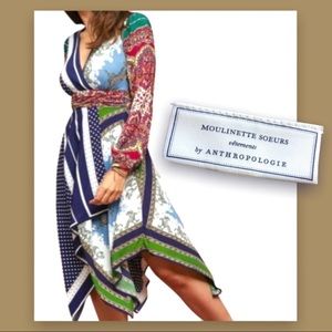 Moulinette Soeurs Vetements Handkerchief Hem Dress Anthropologie Size 0P…